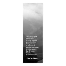 Señal de Tao Te Ching No.6/ Tarjeta Personal
