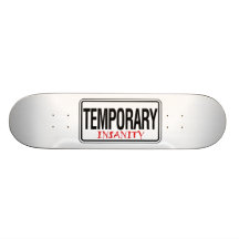 Señal de tráfico temporal de la locura patines personalizados