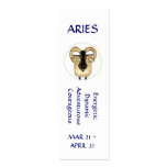 Señal del aries tarjetas de visita