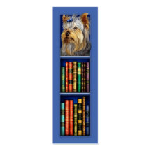 Señal del azul de Yorkshire Terrier Tarjetas De Visita