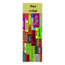 Señal del día de padre plantilla de tarjeta personal