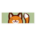 Señal del Fox de Chibi Tarjetas De Visita