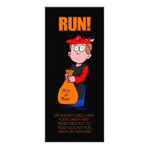 Señal divertida de Anti-Obama Halloween Invitacion Personalizada