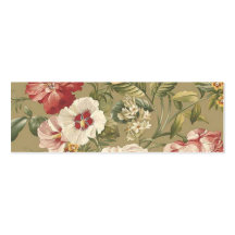 Señal floral del vintage tarjetas de visita