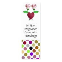 Señal hermosa de los rosas del lunar tarjeta de visita