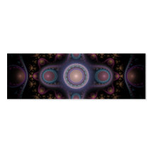 Señal hermosa del fractal tarjetas de visita