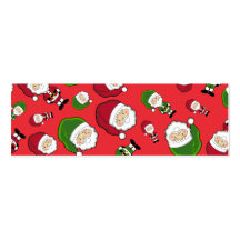 Señal roja de la repetición de Papá Noel Tarjetas De Visita