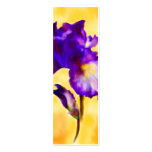 Señales púrpuras del iris (flor) tarjeta de visita