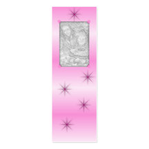 Señales rosadas de la chispa plantilla de tarjeta personal