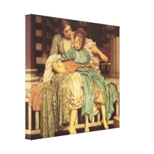 Señor Frederick Leighton del ~ de la lección de mú Lona Estirada Galerías
