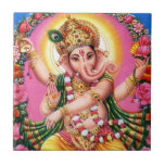 Señor Ganesha del baile Azulejos Cerámicos