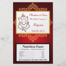 Señor Ganesha/rojo hindú S de la envoltura de las  Tarjetas Publicitarias