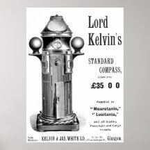 Señor Kelvin Standard Compass Poster