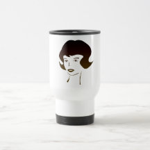 señora 50s taza de café