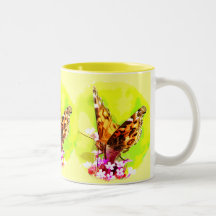 Señora americana Butterfly Taza De Café