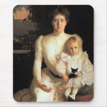 Señora Benjamin Thaw y su hijo Tapete De Ratón