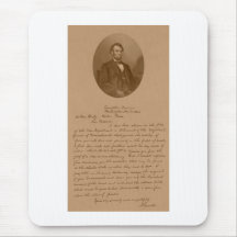 Señora Bixby de presidente Lincoln Letter To Alfombrillas De Raton
