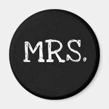 Señora blanca del texto de la novia imán de frigorifico