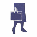 SEÑORA BRIEFCASE SUDADERA BORDADA CON CAPUCHA