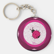 Señora Bug de la diva Llavero Personalizado
