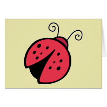 Señora Bug - insectos del insecto de la buena suer Tarjeta