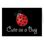 Señora Bug - lindo como insecto Tarjetas