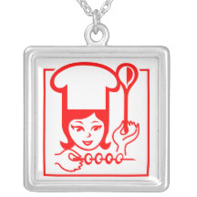 Señora Chef Colgante Personalizado