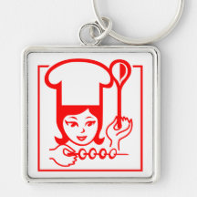 Señora Chef Llavero Personalizado