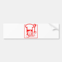 Señora Chef Pegatina De Parachoque