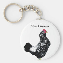 "Señora Chicken " Llaveros Personalizados
