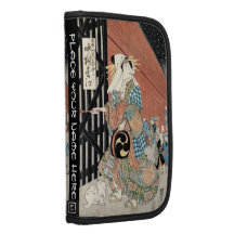 Señora clásica del geisha del vintage japaese fres organizador