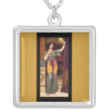Señora Collar-Clásica del Arte-Godward-Pompeian