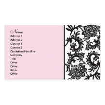Señora Damask Plantilla De Tarjeta Personal