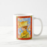 Señora de bolsita de té taza de café