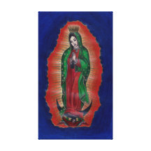 Senora de Guadalupe de Nuestra Impresión De Lienzo