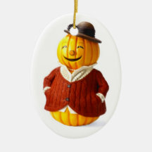 Señora de la calabaza ornamento de reyes magos