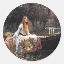 Señora de Shalott Pegatinas