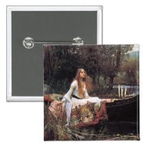 Señora de Shalott Pins