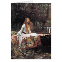 Señora de Shalott Tarjetas