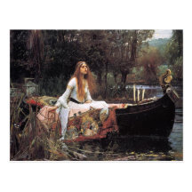 Señora de Shalott Tarjetas Postales