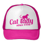 señora del gato desde 1998 gorras