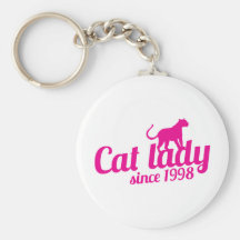 señora del gato desde 1998 llaveros