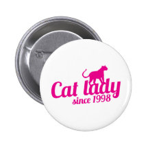 señora del gato desde 1998 pins