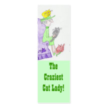 ¡Señora del gato! ¡Señales! Plantilla De Tarjeta Personal