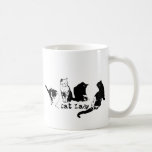 Señora del gato tazas de café