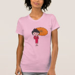 Señora del geisha del dibujo animado camisetas