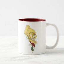 señora del latte taza