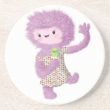Señora del monstruo del verano posavaso para bebida