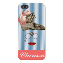 señora divertida del caso de la cubierta del iphon iPhone 5 carcasas