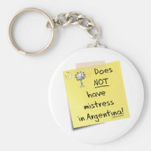 señora en la Argentina Llavero Personalizado